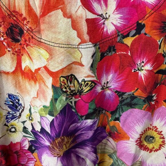 Johnny Was Long sleeve V Neck T-Shirt size 14 - Picture 7 of 9